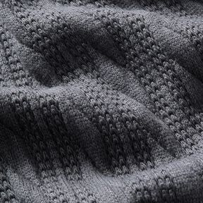 maglia cloqué Motivo a treccia – blu notte, 