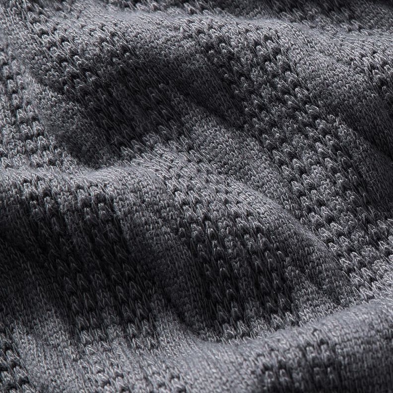 maglia cloqué Motivo a treccia – blu notte,  image number 2