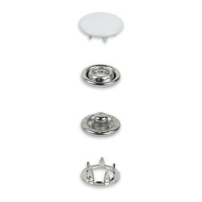 Bottoni automatici per jersey [12 mm] | Prym – bianco, 