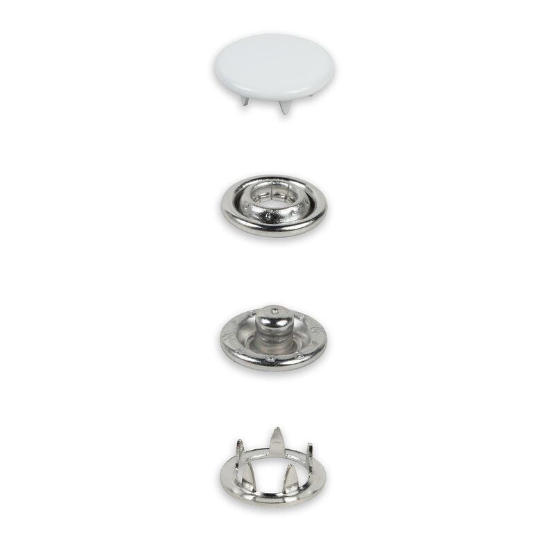 Bottoni automatici per jersey [12 mm] | Prym – bianco,  image number 2