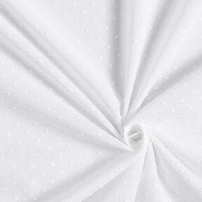 Batista di cotone Dobby – bianco, 