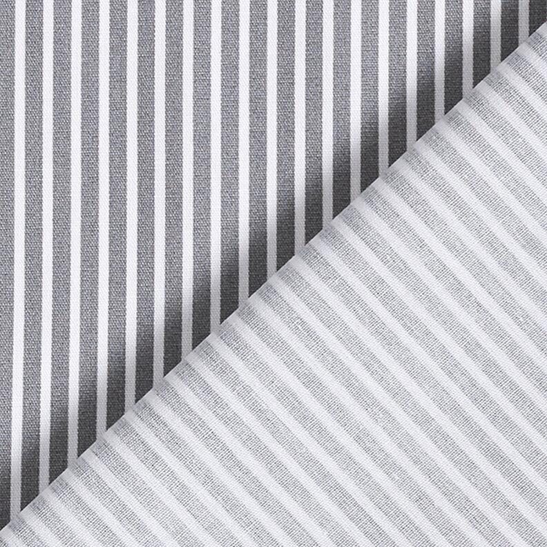 popeline di cotone strisce – grigio/bianco,  image number 4