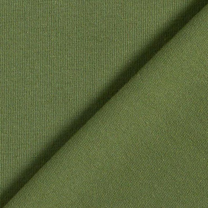 jersey di cotone medio tinta unita – verde oliva, image number 3