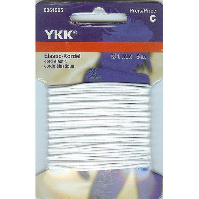 Cordoncino elastico 501 [5m] – bianco | YKK,  image number 1