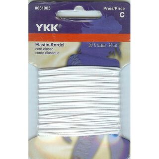 Cordoncino elastico 501 [5m] – bianco | YKK, 