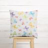tessuto arredo mezzo panama Farfalle delicate – bianco/verde pastello,  thumbnail number 8