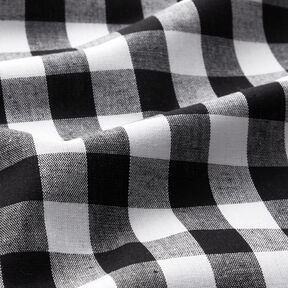 tessuto in cotone Quadro vichy 1,7 cm – nero/bianco, 