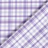 Cotone elasticizzato a quadri – bianco/lavanda,  thumbnail number 5