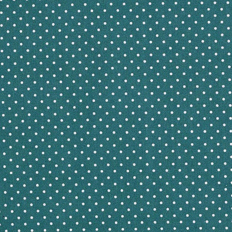Cotone laminato Piccoli pois – petrolio chiaro,  image number 1