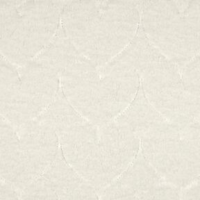 ecopelliccia fantasie a cuori | Poppy Fabrics – bianco lana, 