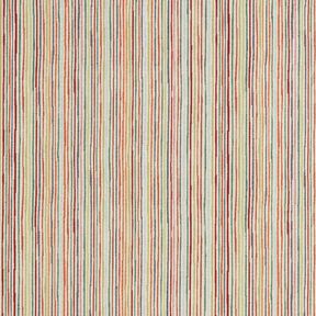 tessuto arredo gobelin Righe colorate – beige chiaro/rosso carminio, 