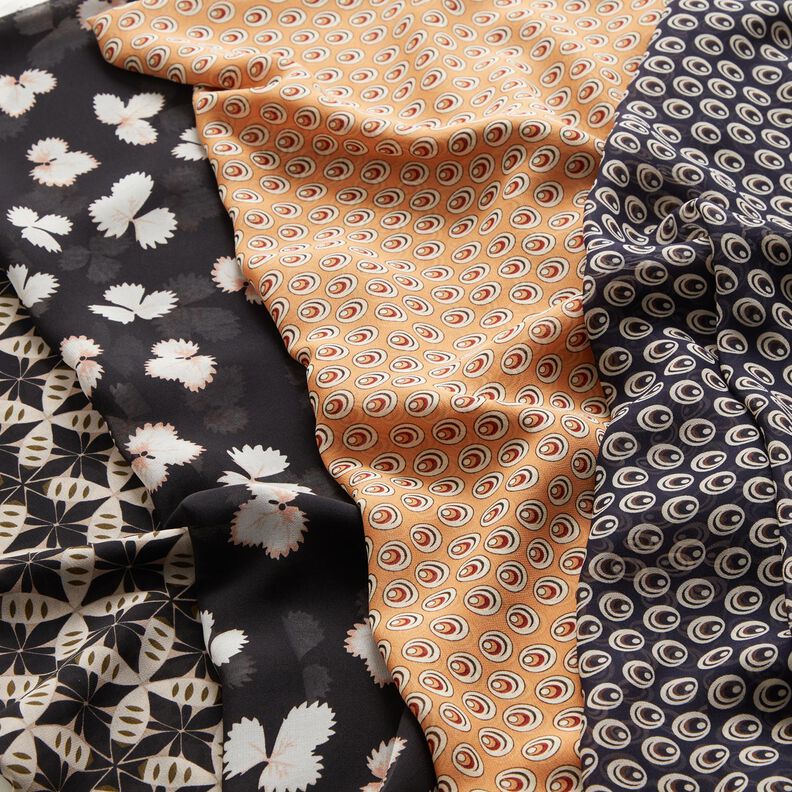 Occhio di pavone in chiffon – blu marino/blu marino,  image number 5