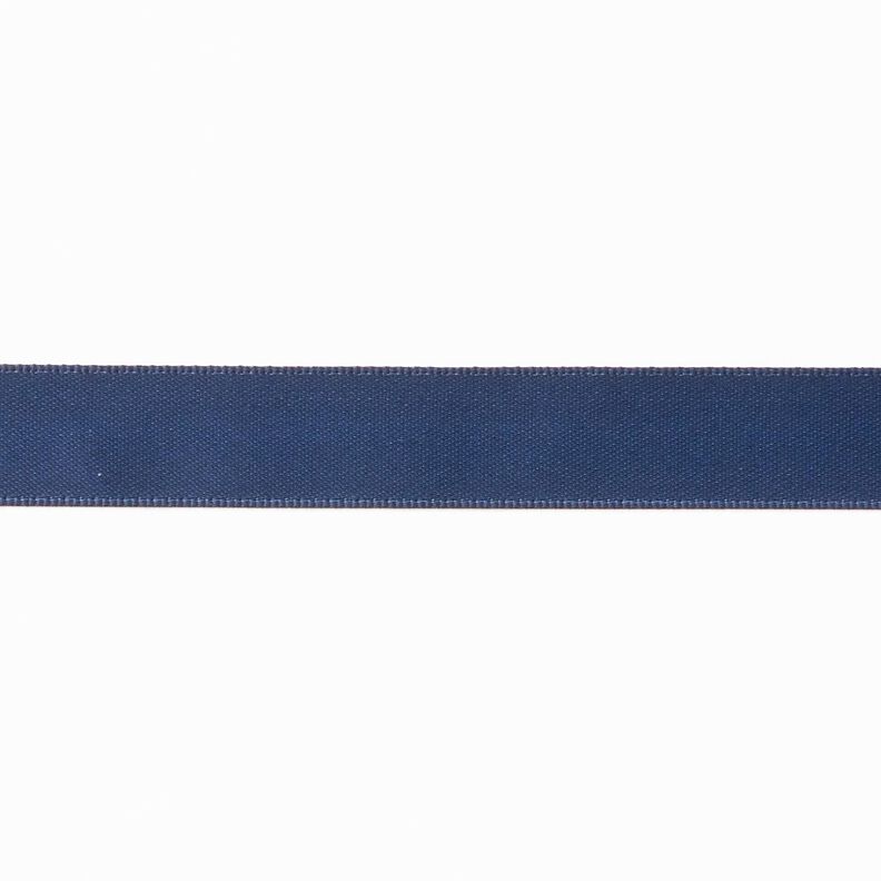 Nastro in satin [15 mm] – blu marino,  image number 1