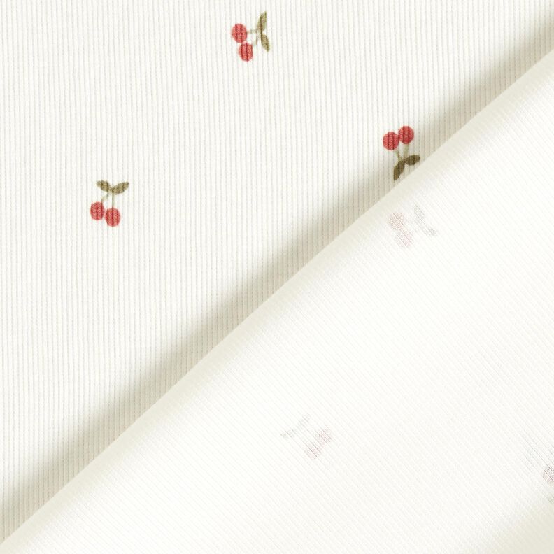 jersey a coste Ciliegine – bianco lana,  image number 4