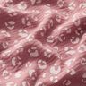mussolina / tessuto doppio increspato Grande motivo leopardato – rosa antico scuro/bianco,  thumbnail number 2