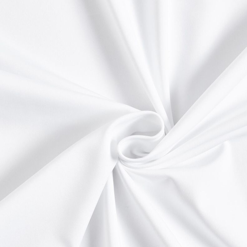 Maglia sportiva e funzionale in tinta unita – bianco,  image number 1