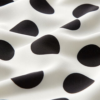tessuto increspato pois [2,5 cm] – bianco, 