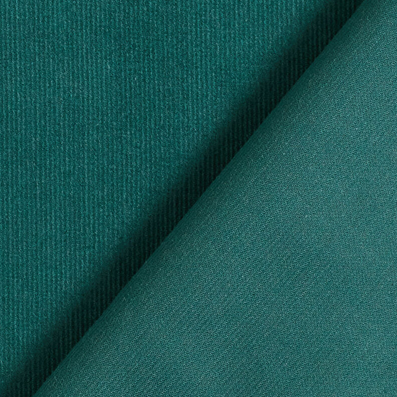 velluto a costine tinta unita – verde scuro,  image number 4