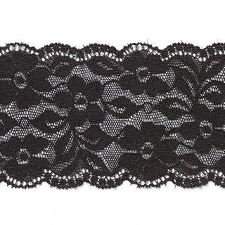 pizzo elastico per biancheria [60 mm] - nero, 