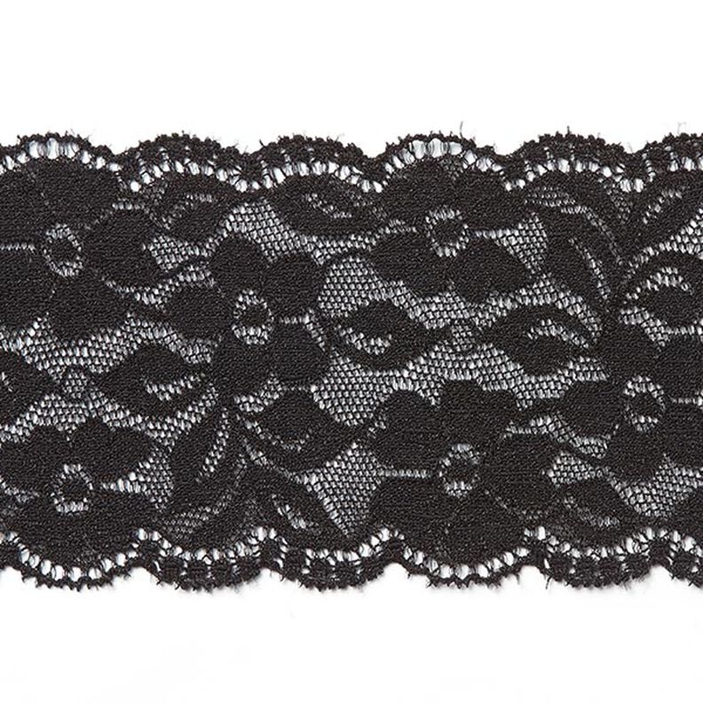 pizzo elastico per biancheria [60 mm] - nero,  image number 1