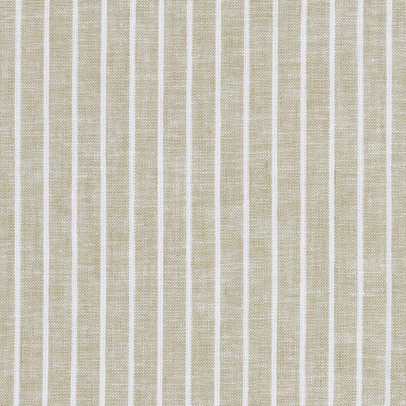 misto cotone-lino righe ampie &ndash; beige scuro/bianco,  image number 1