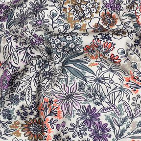 popeline di cotone fiori selvatici | Poppy Fabrics – bianco, 