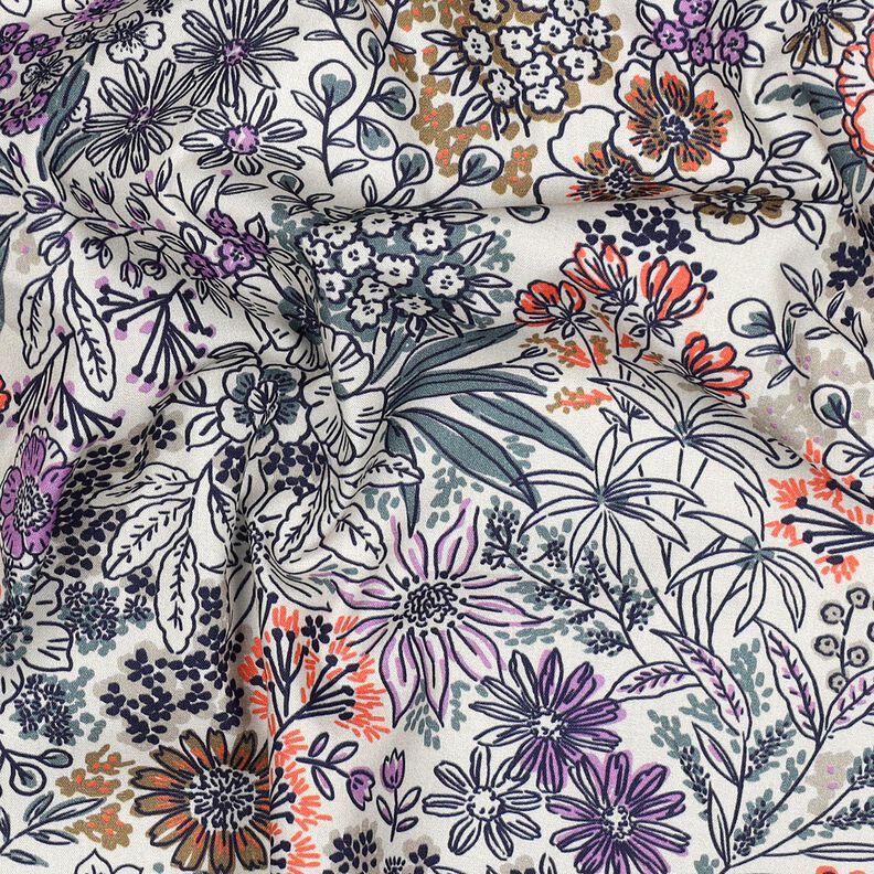 popeline di cotone fiori selvatici | Poppy Fabrics – bianco, image number 2