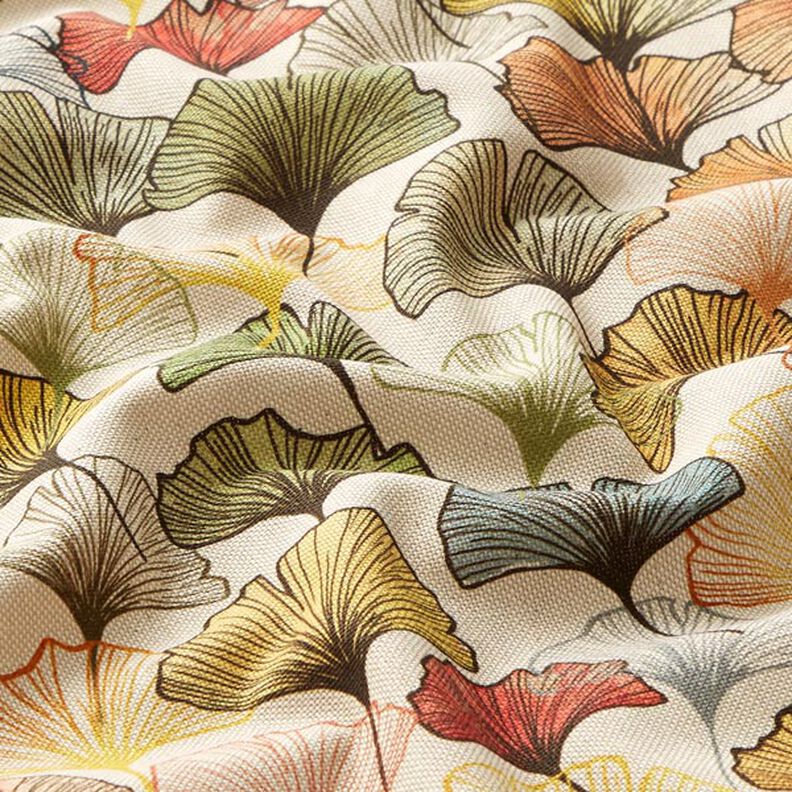 tessuto arredo stampa digitale ginkgo variopinto,  image number 2