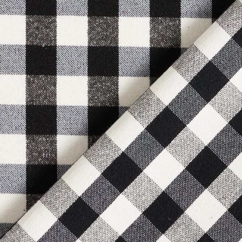 Pantalone elasticizzato a quadretti Vichy – nero/bianco,  image number 4