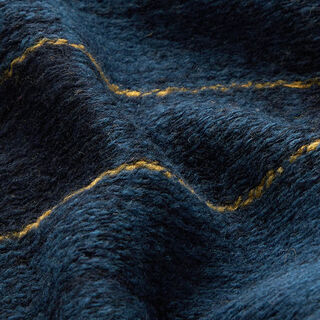 Cappotto in misto lana a quadri – blu notte/senape, 