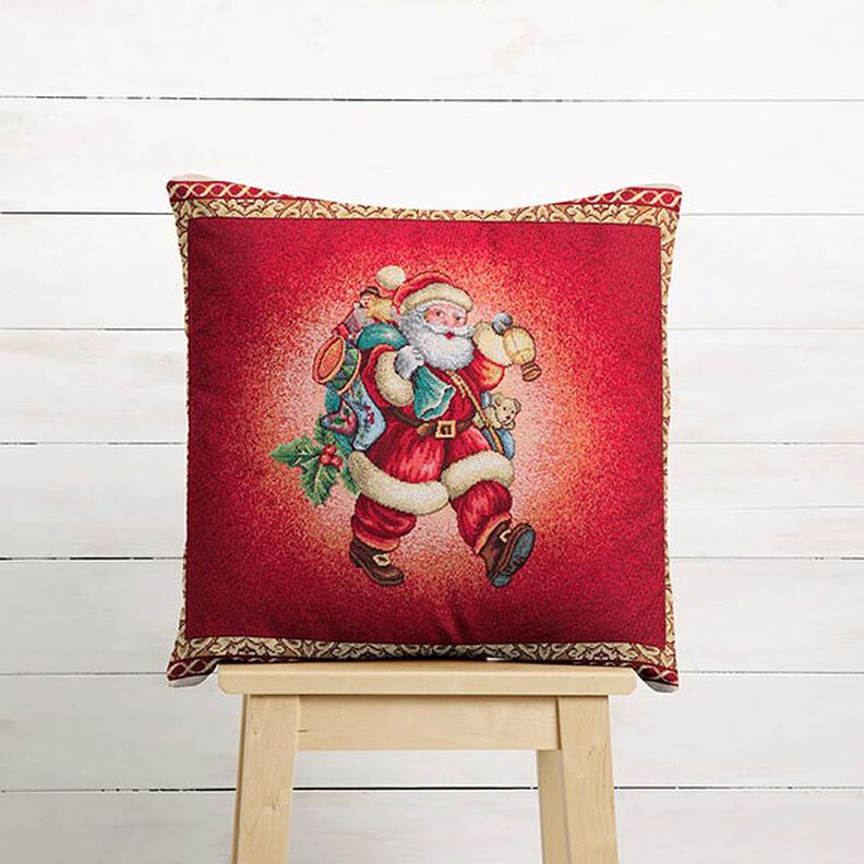 tessuto arredo, taglio di tessuto gobelinBabbo Natale – rosso carminio, image number 5