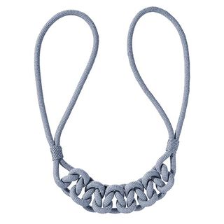 Fermatenda con nodo decorativo [80cm] – grigio blu | Gerster, 