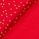 tessuto in cotone popeline Punti fini – rosso/oro,  thumbnail number 4