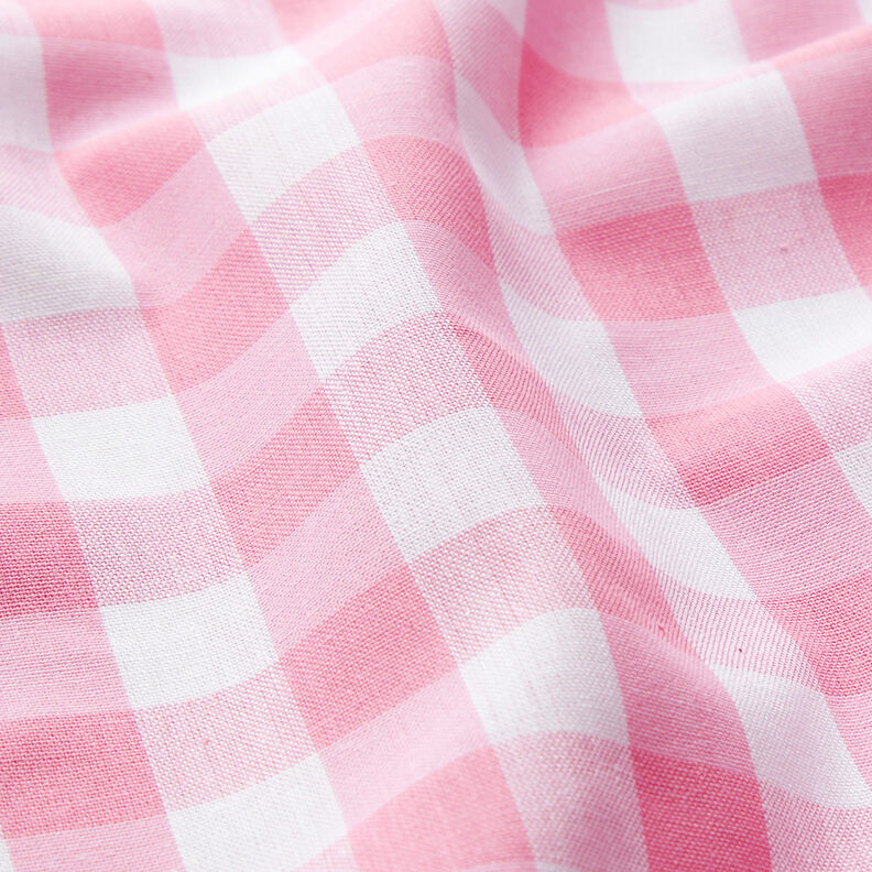 tessuto in cotone Quadro vichy 1,7 cm – rosa/bianco,  image number 2