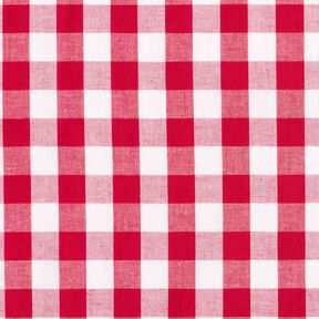 tessuto in cotone Quadro vichy 1,7 cm – rosso/bianco, 