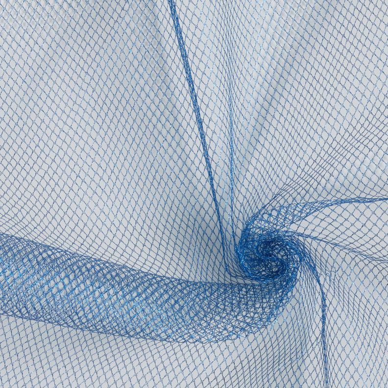 tulle Metallico – blu,  image number 4