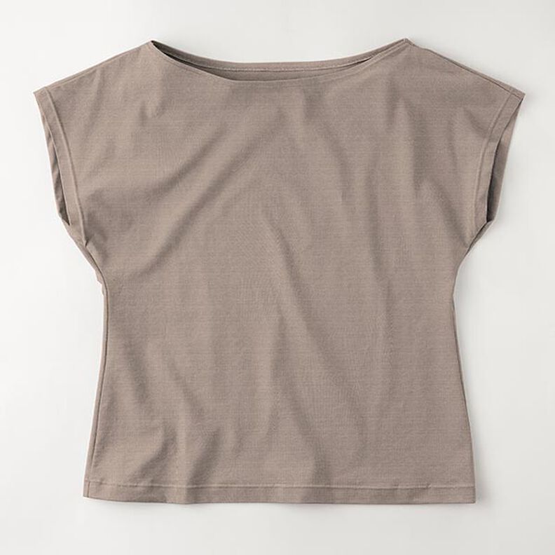 jersey di cotone medio tinta unita – talpa scuro,  image number 8