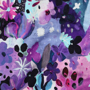 felpa Settle Petal stampa digitale | Nerida Hansen – blu ghiaccio/lillà, 