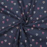 velluto a costine Cuori stampa laminata | by Poppy – blu notte/argento,  thumbnail number 3