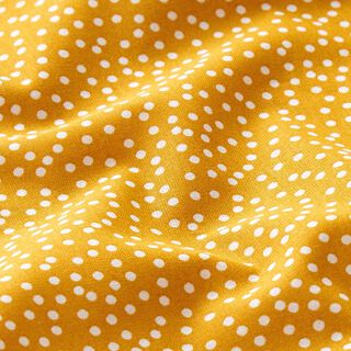 tessuto in cotone cretonne Punti irregolari – giallo curry, 