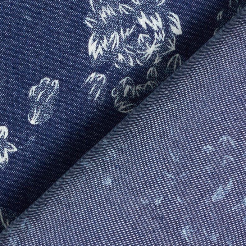chambray piccole rose – blu marino/bianco lana,  image number 4