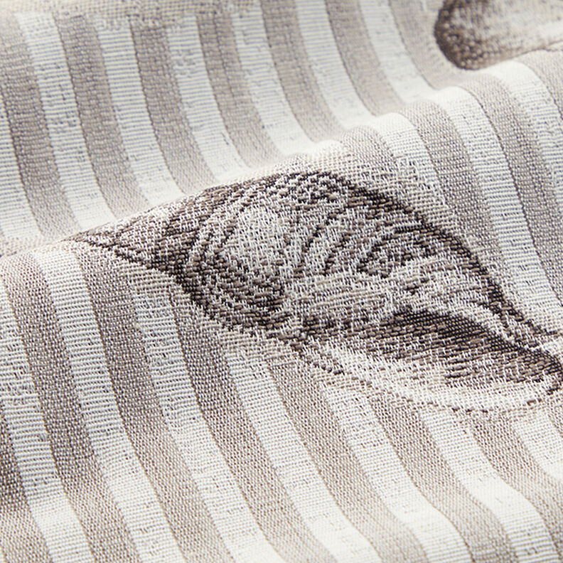 tessuto arredo gobelin conchiglie – grigio chiaro,  image number 2