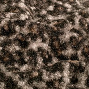 Maglia Bouclé Leopardata – nero/marrone capriolo, 