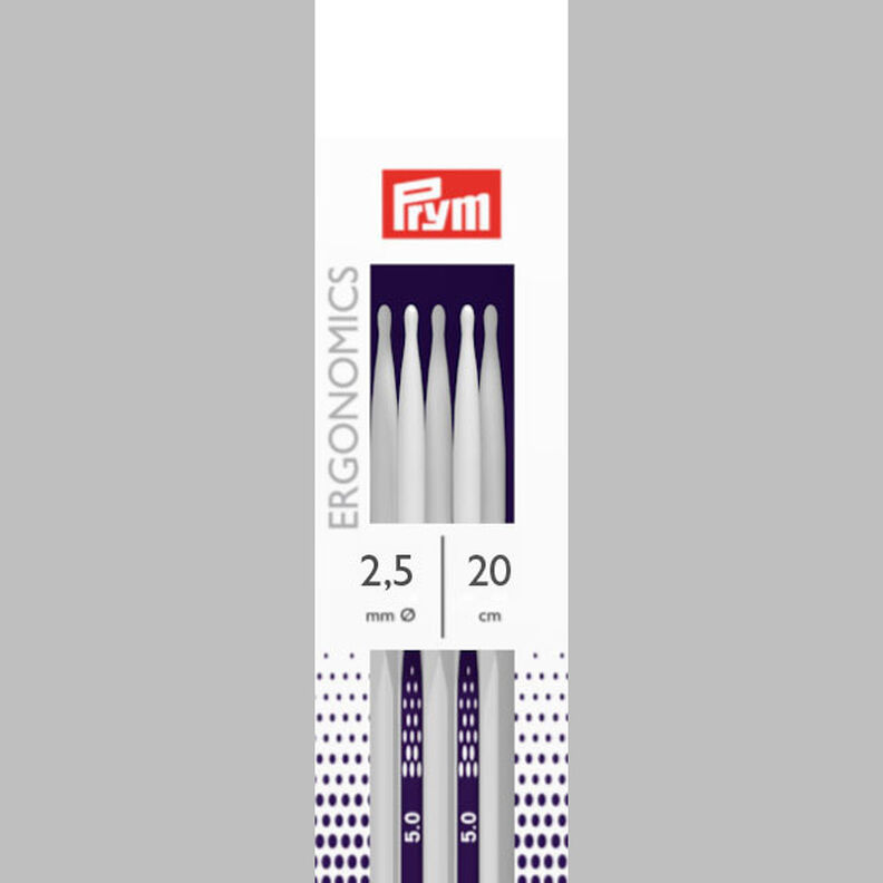 2,5 | 20 cm Ferri da calza Ergonomics | Prym,  image number 2