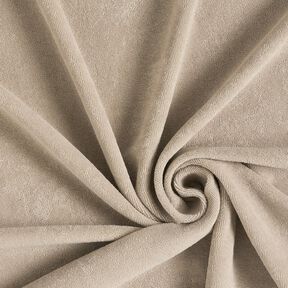 tessuto in spugna stretch tinta unita – beige chiaro, 