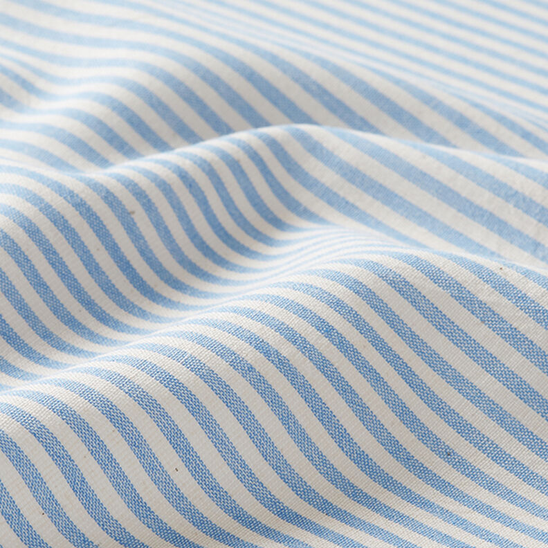 misto cotone viscosa righe – azzurro/bianco lana,  image number 2