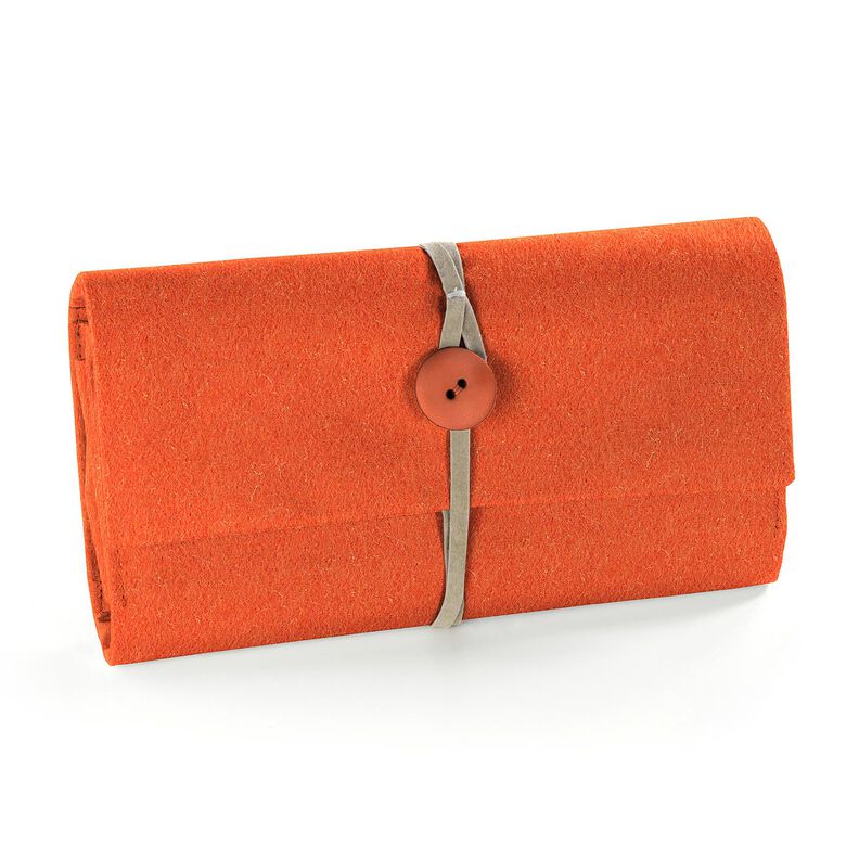 Feltro 90 cm / 1 mm di spessore – arancio neon,  image number 4