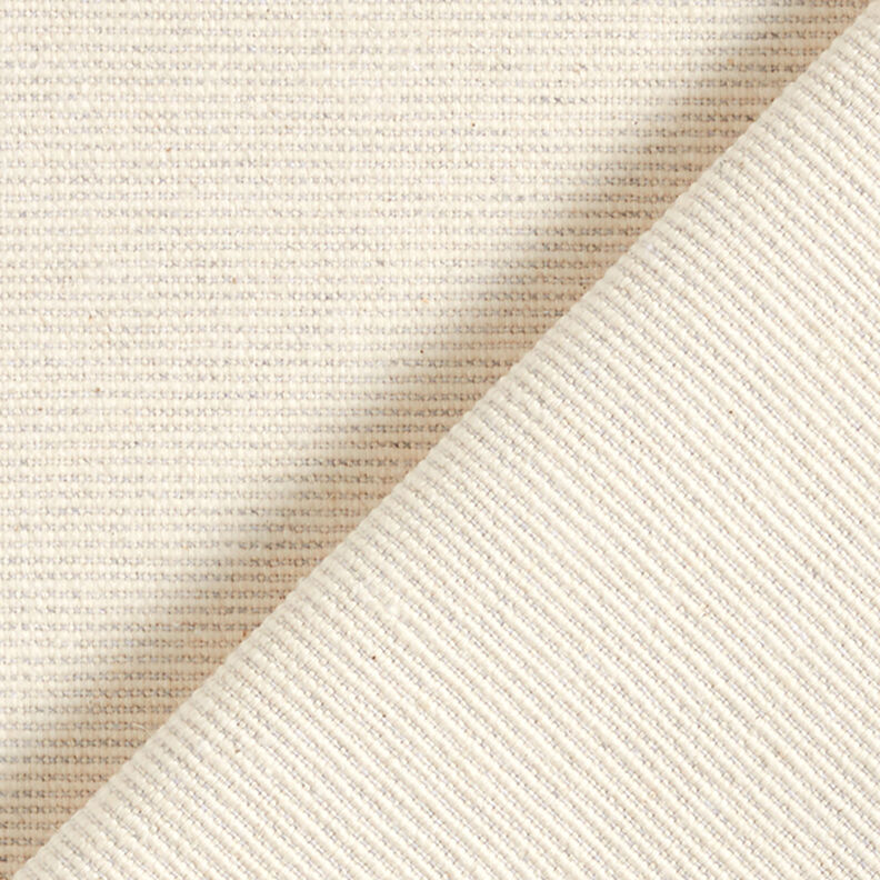 tessuto arredo, mezzo panama struttura a coste, cotone riciclato – naturale,  image number 3