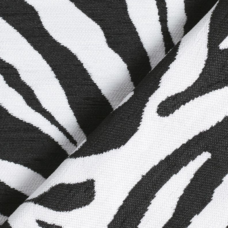 tessuto da tappezzeria Jacquard zebra – bianco/nero, image number 4