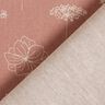 tessuto arredo mezzo panama Delicati fiori – rosa anticato,  thumbnail number 4